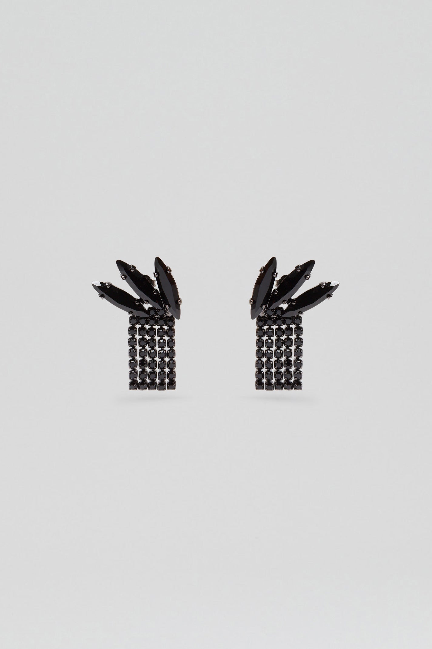 SMALL DIAMANTE FRINGE EARRINGS