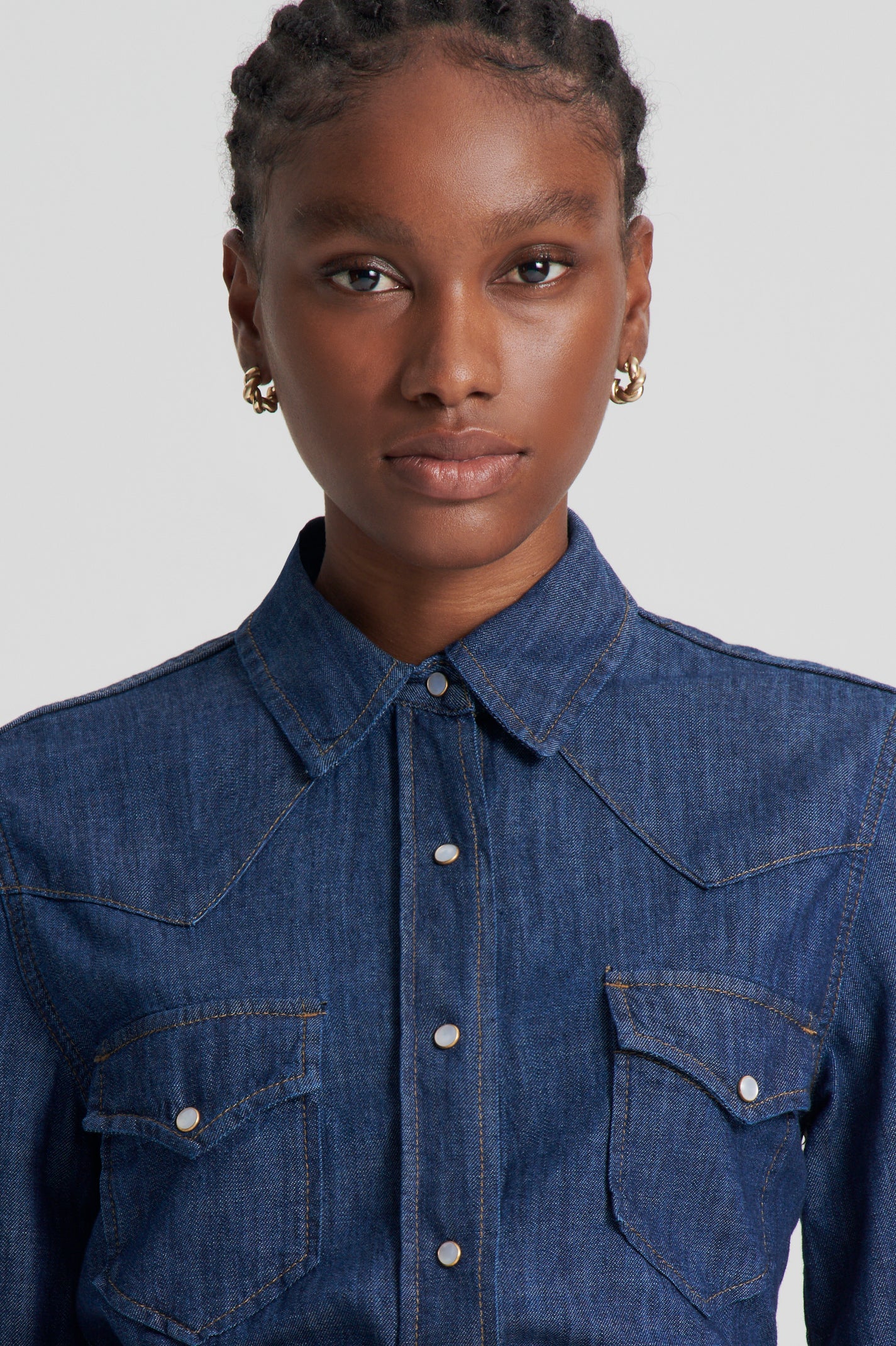 Buy JEALOUS 21 Indigo Solid Cotton Collar Neck Womens Casual Shirt |  Shoppers Stop