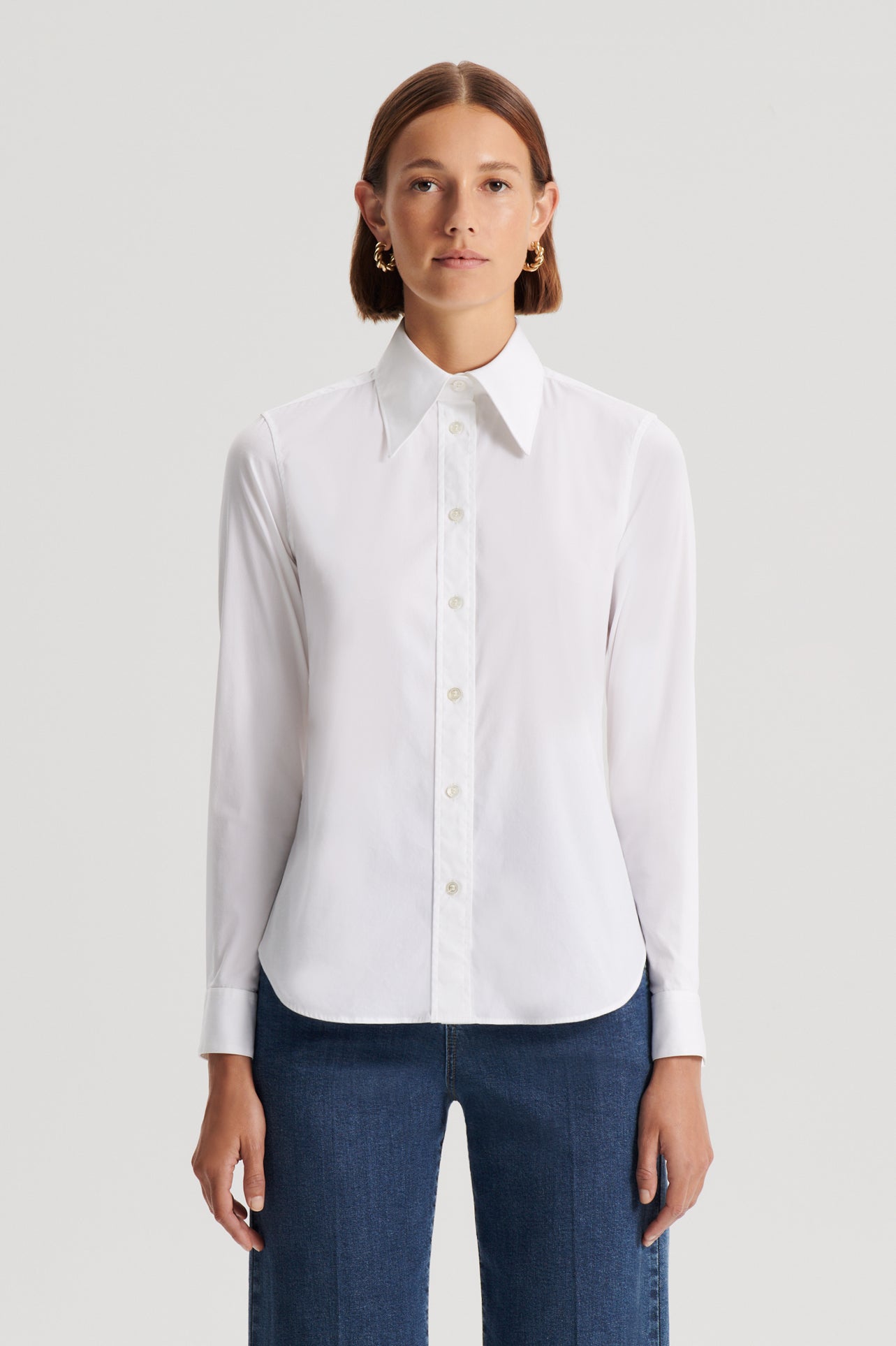 COTTON SLIM FIT SHIRT - WHITE - Scanlan Theodore