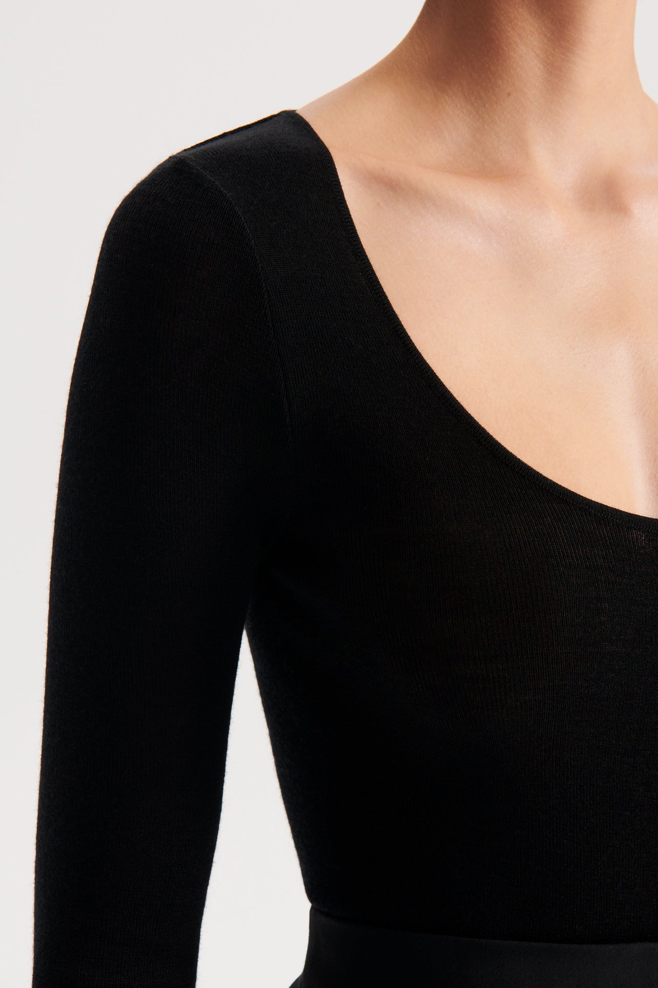 BABYWOOL SCOOP NECK - BLACK - Scanlan Theodore