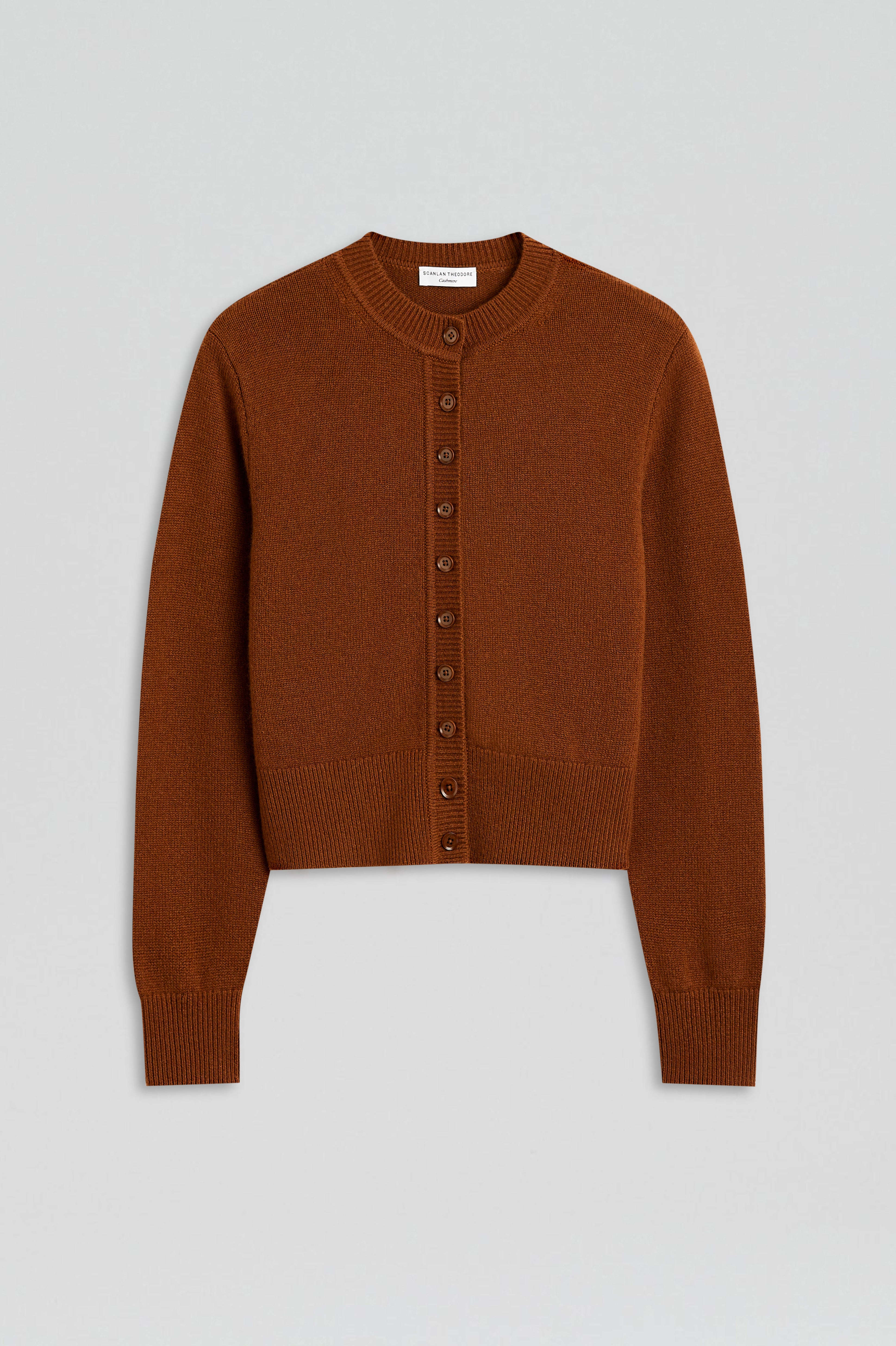 Wool Cashmere Cardigan, Spice