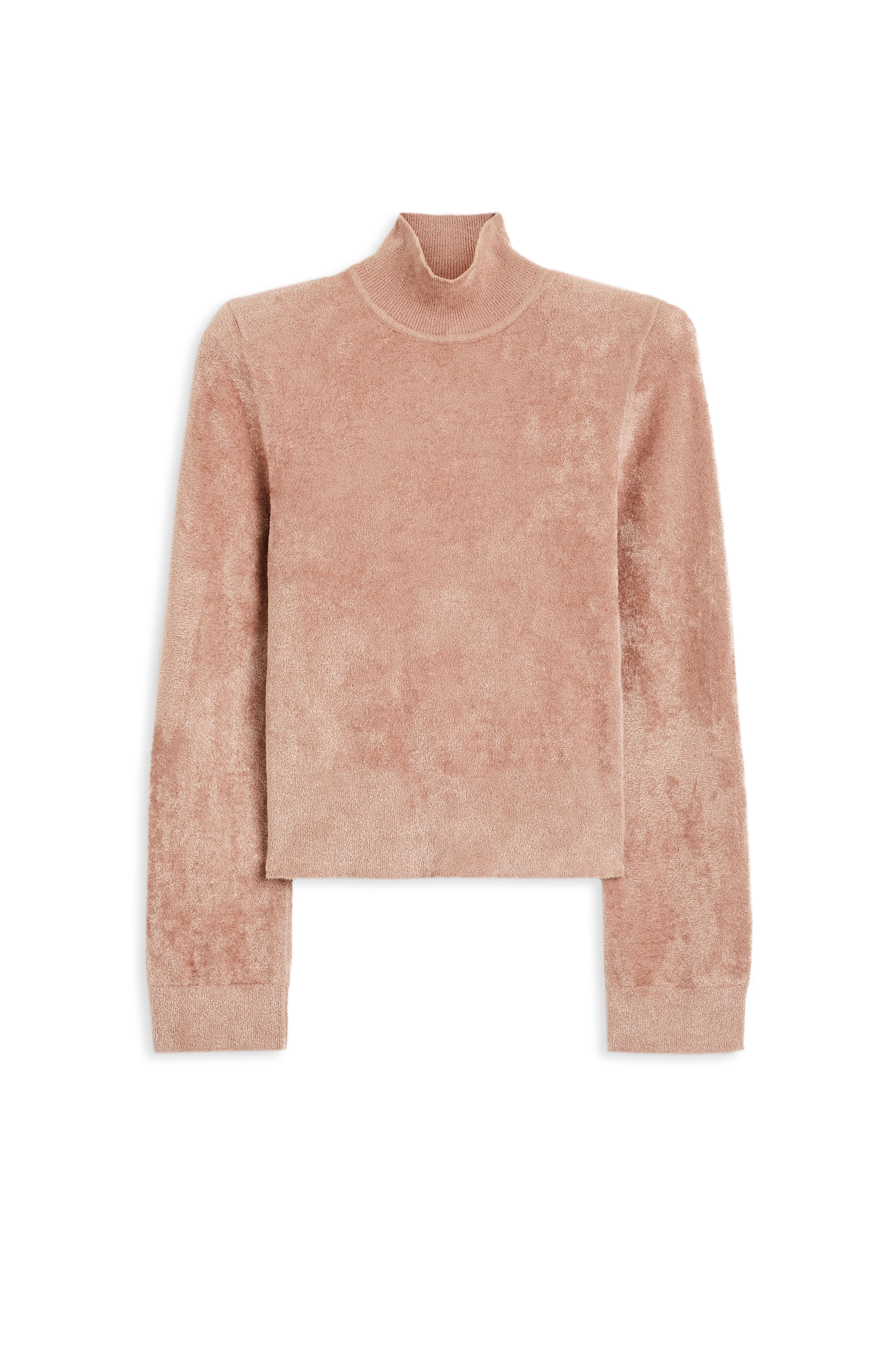 VELVET SHOULDER PAD SWEATER