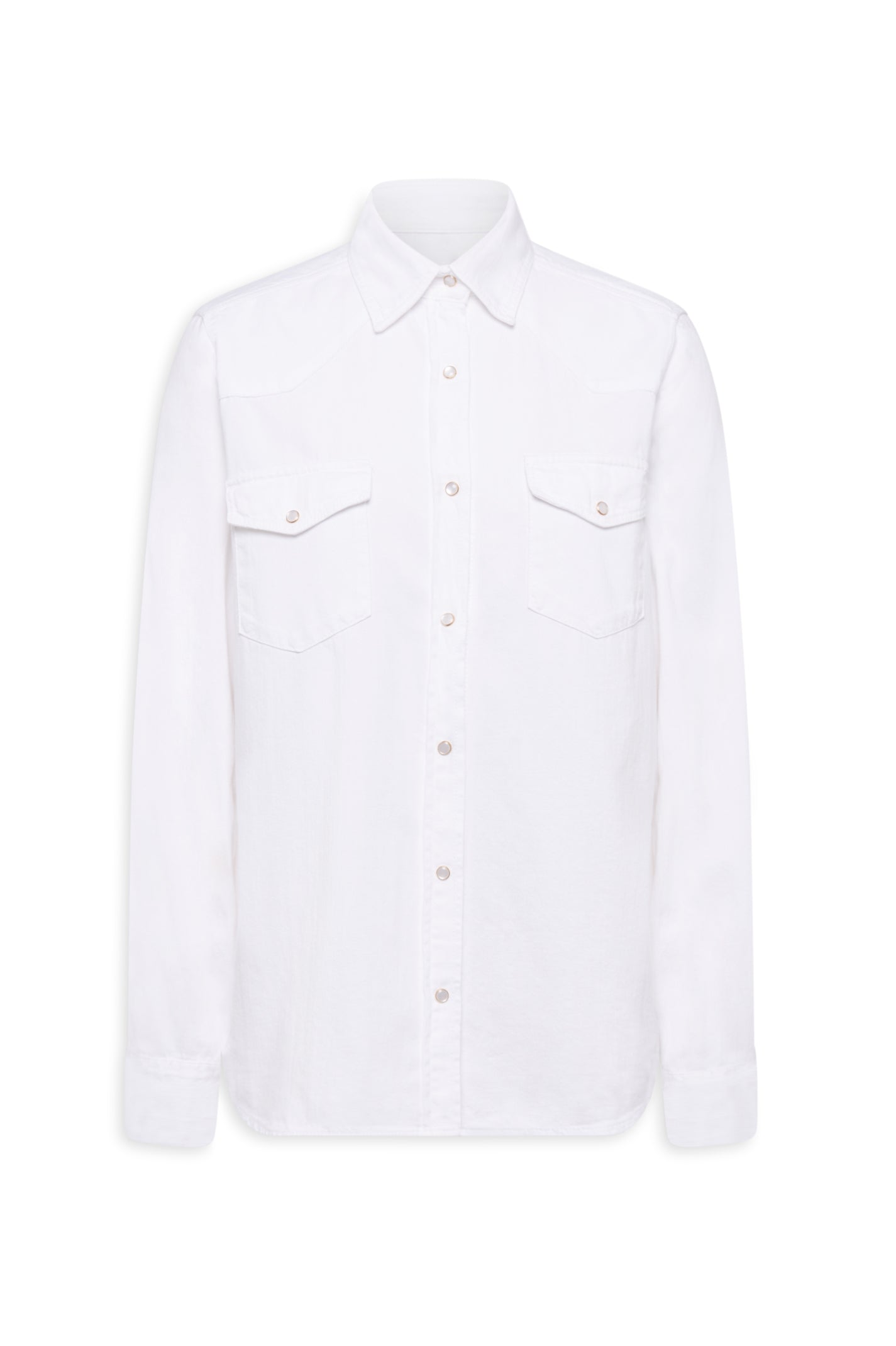 DENIM SHIRT - WHITE - Scanlan Theodore UK