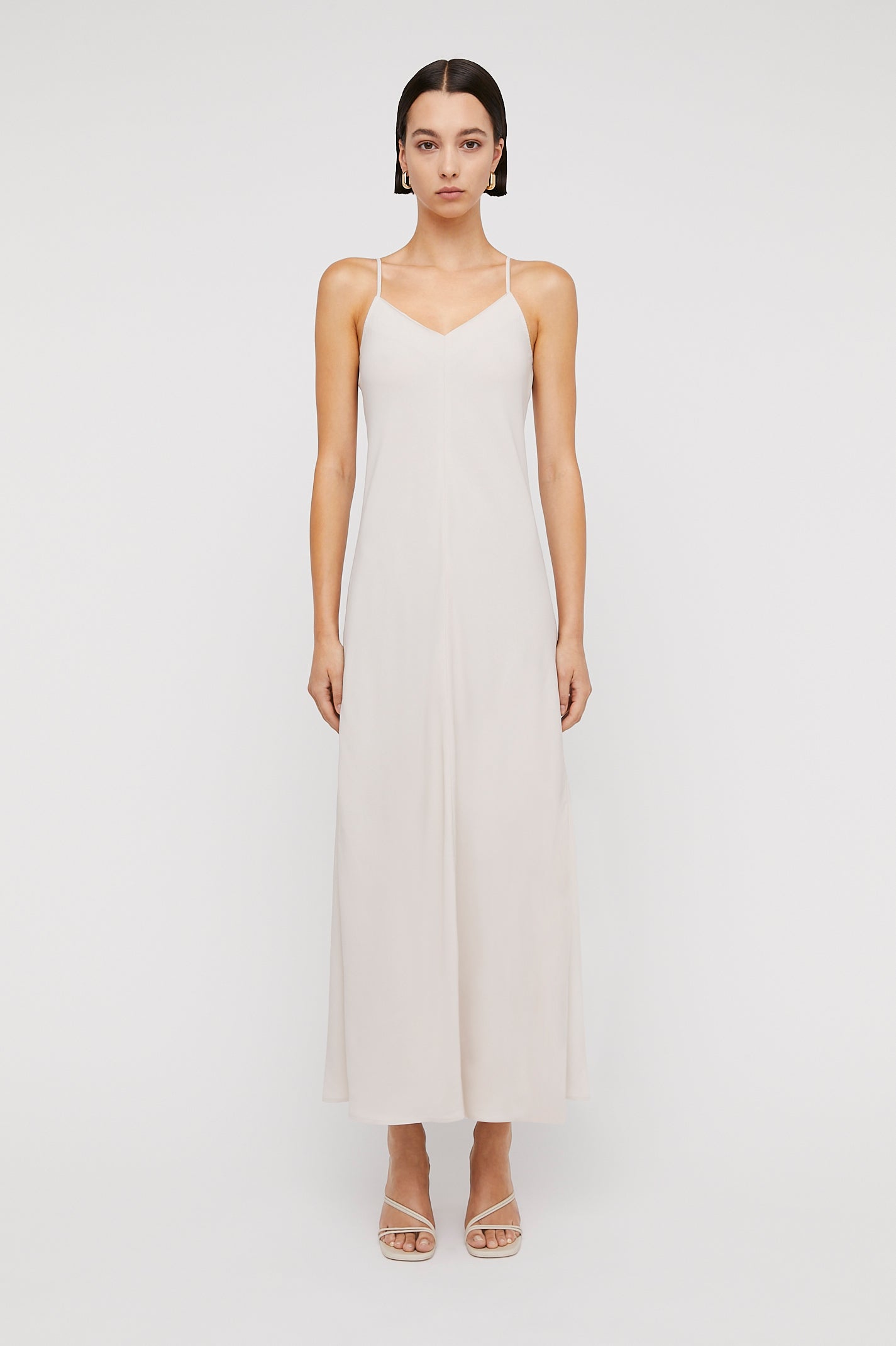 POWDERED VISCOSE SLIP DRESS - FRAPPE - Scanlan Theodore UK