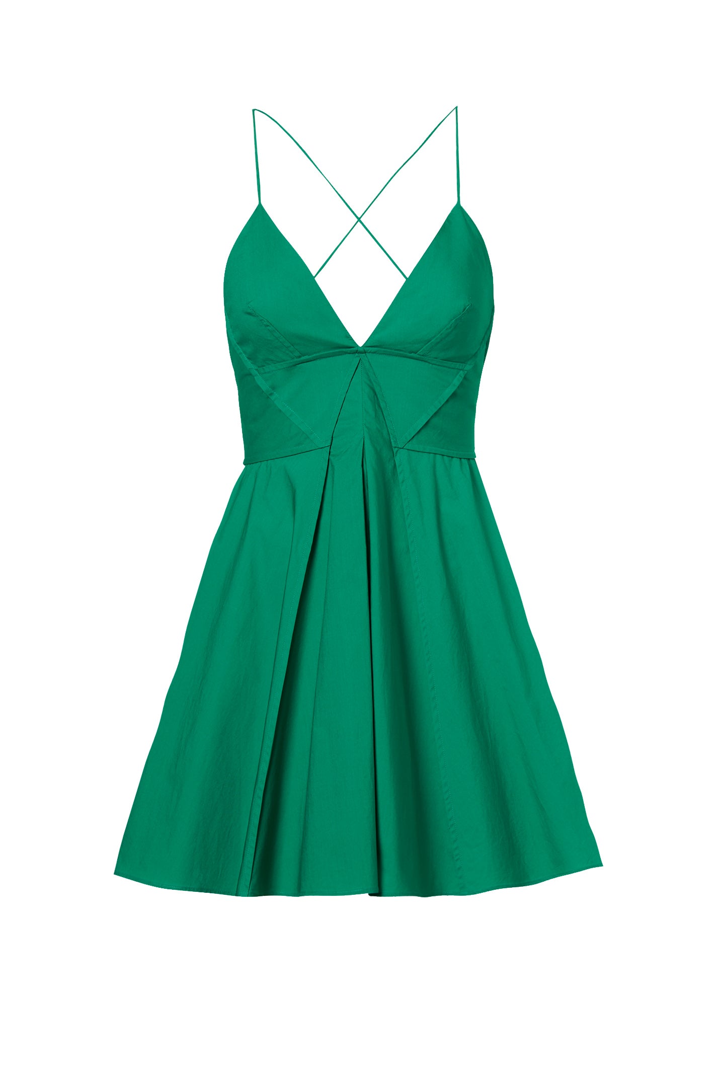 PARACHUTE MINI STRAPPY DRESS - KELLY.GREEN - Scanlan Theodore EU