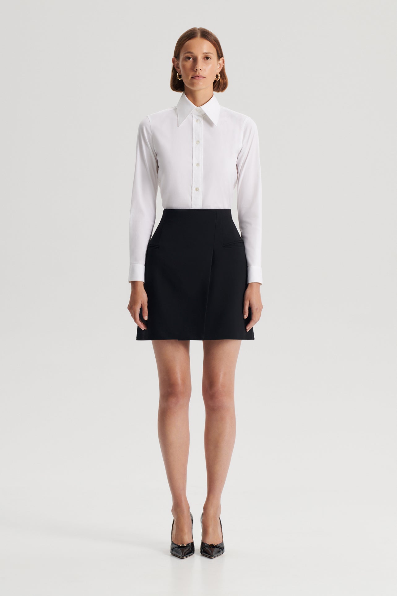 Giorgio Armani Silk Cady Pencil Skirt | Neiman Marcus