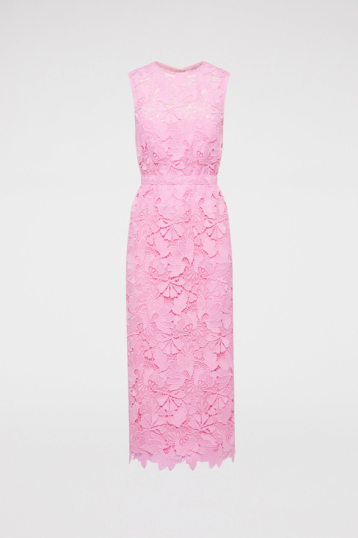 FRENCH LACE LONG DRESS - PINK - Scanlan Theodore AU