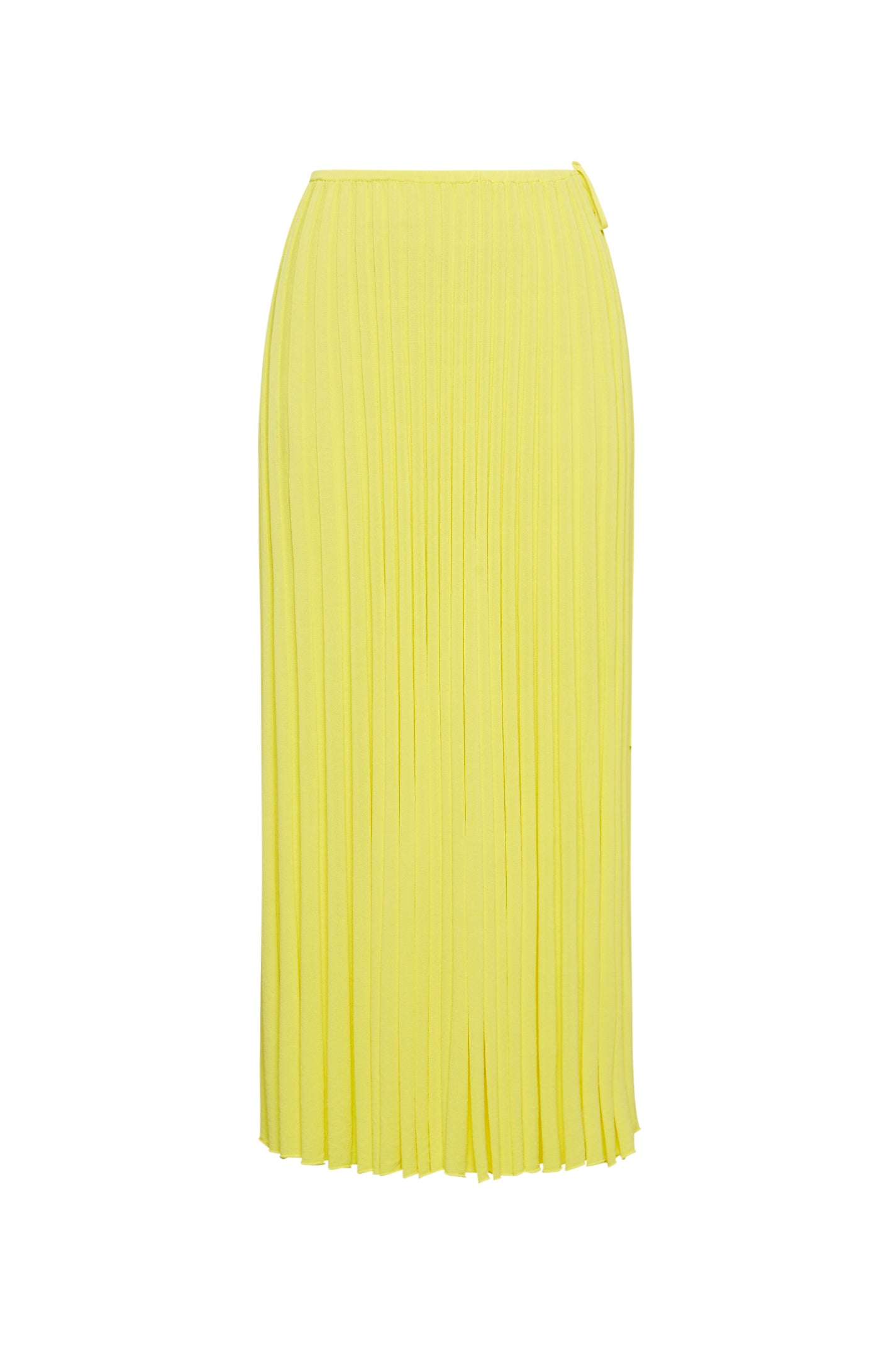 Pleated Rib Skirt 16 Yellow Scanlan Theodore 