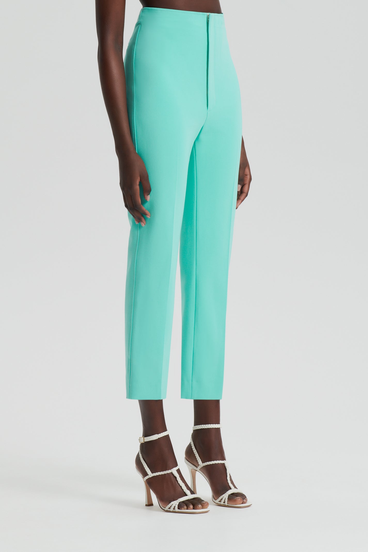 TAILORED SLIM TROUSER - TURQUOISE - Scanlan Theodore EU