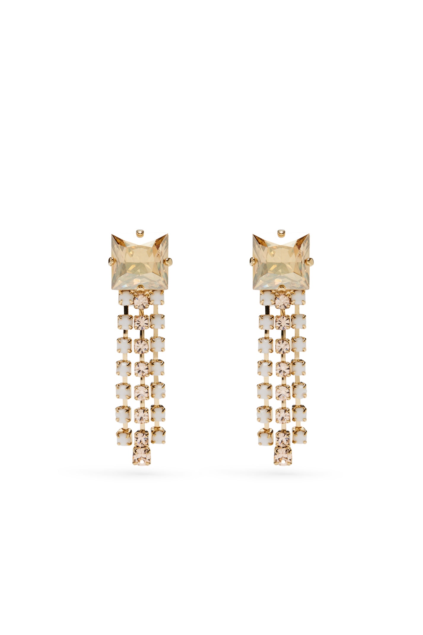 OPAL STRASS FRINGE EARRINGS