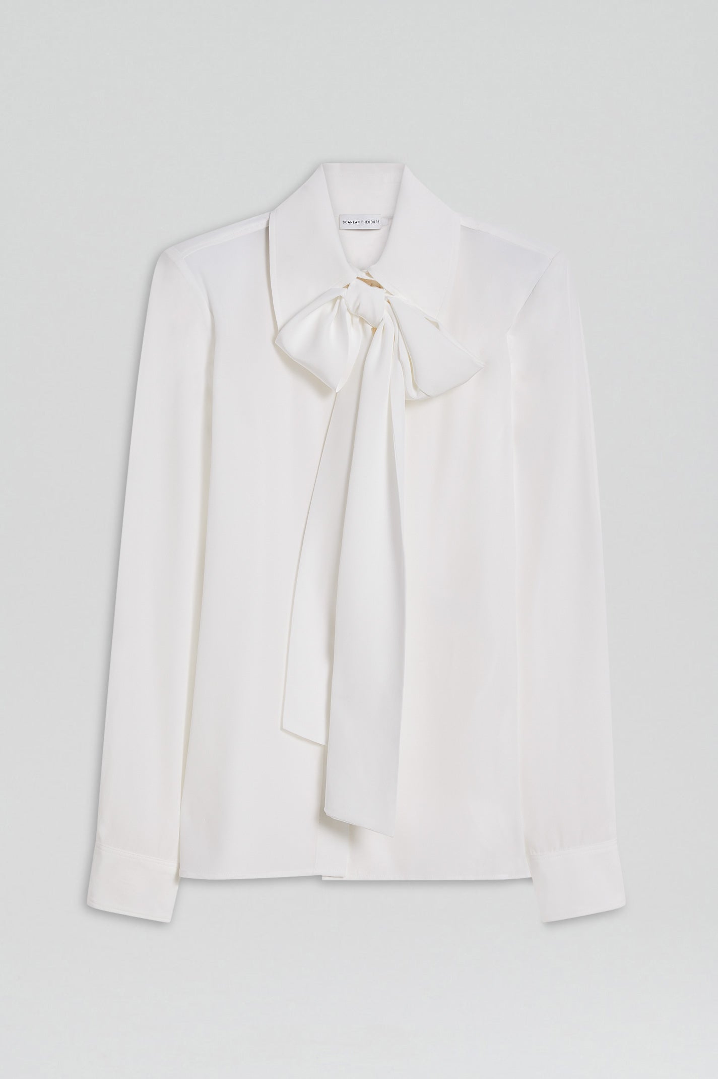 SILK SHOULDER PAD SHIRT