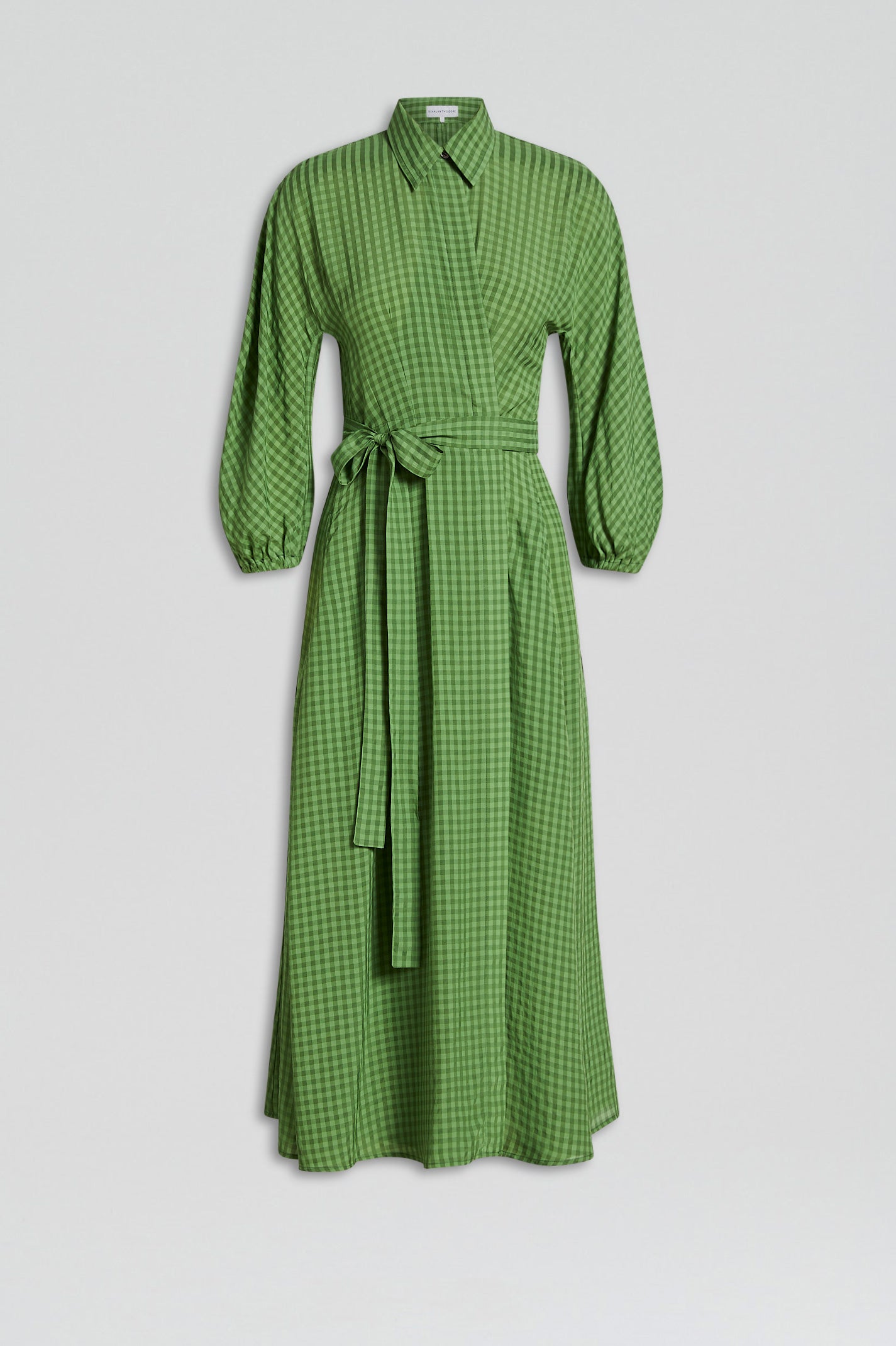 GINGHAM WRAP DRESS - SAFARI - Scanlan Theodore