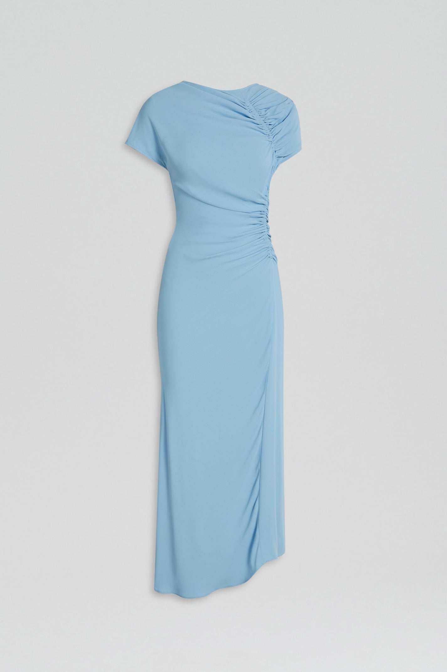 GATHERED DRAPE DRESS - SKY - Scanlan Theodore UK