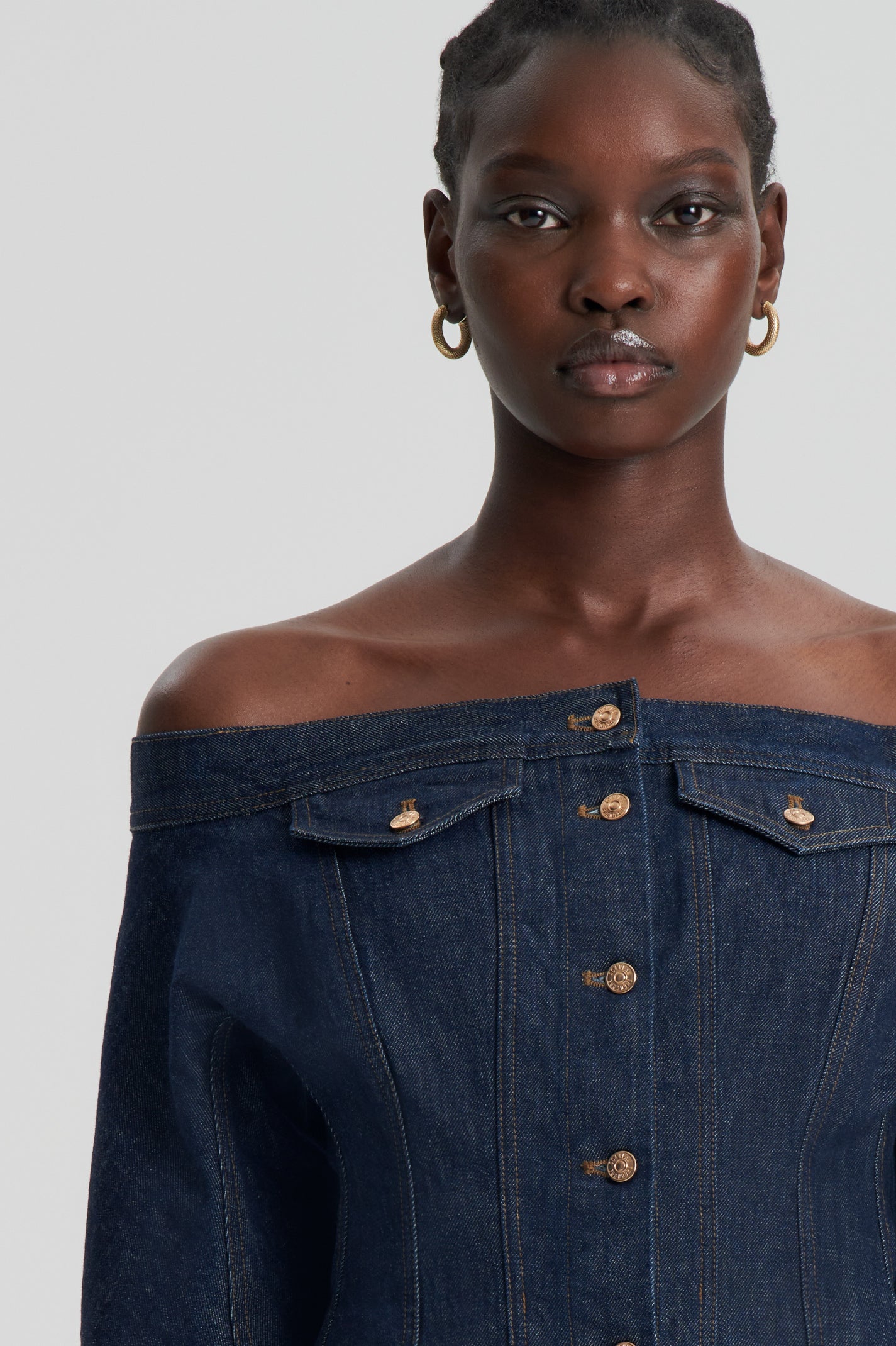 DENIM SKATER DRESS - INDIGO - Scanlan Theodore EU