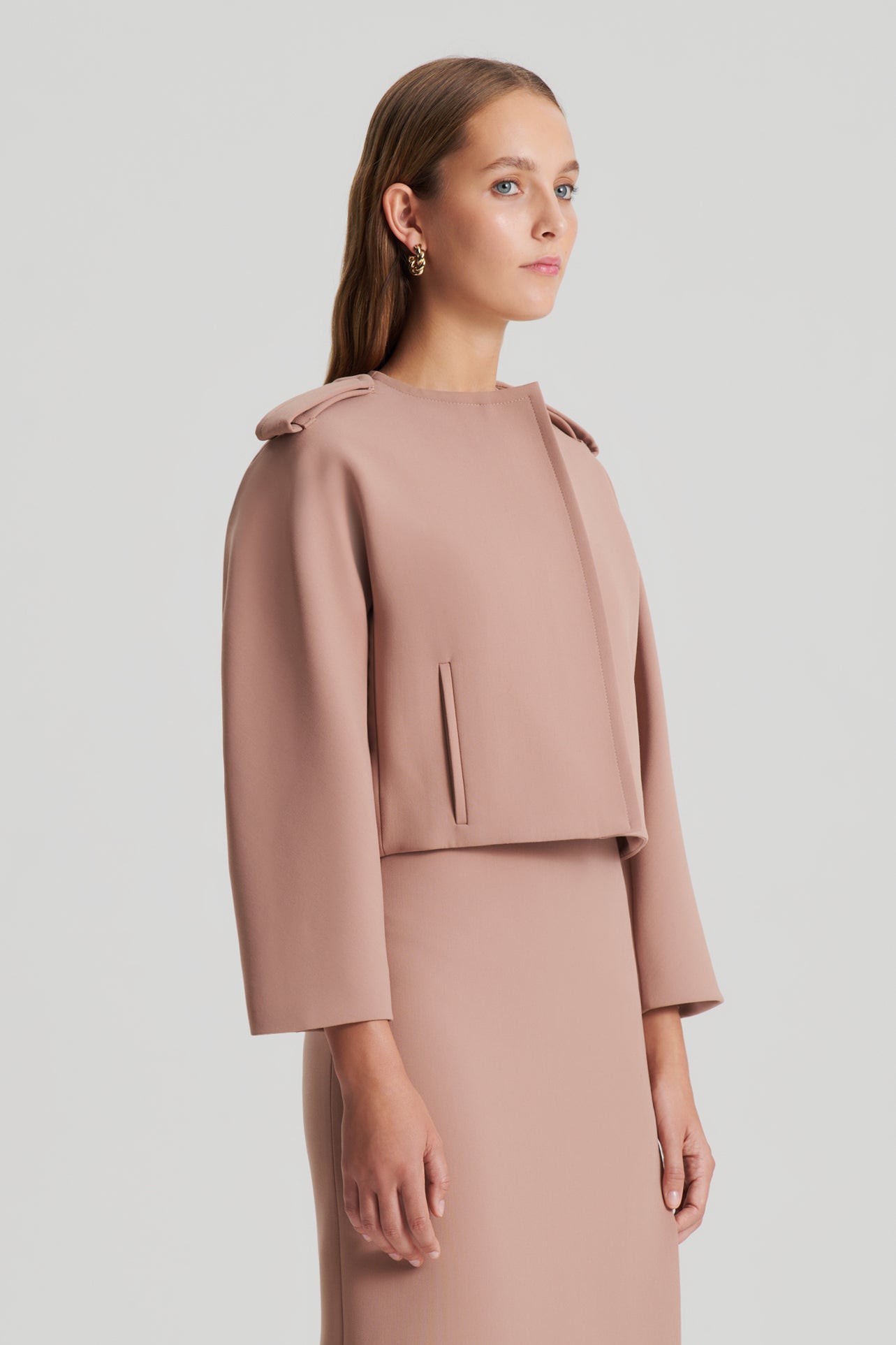 CADY COCOON SLEEVE JACKET - NUDE - Scanlan Theodore EU