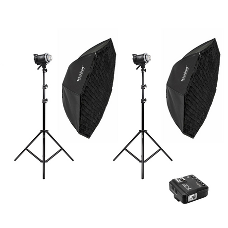 Kit Flash de Studio Photo - 2x FX-600-PRO 600 Ws Affichage