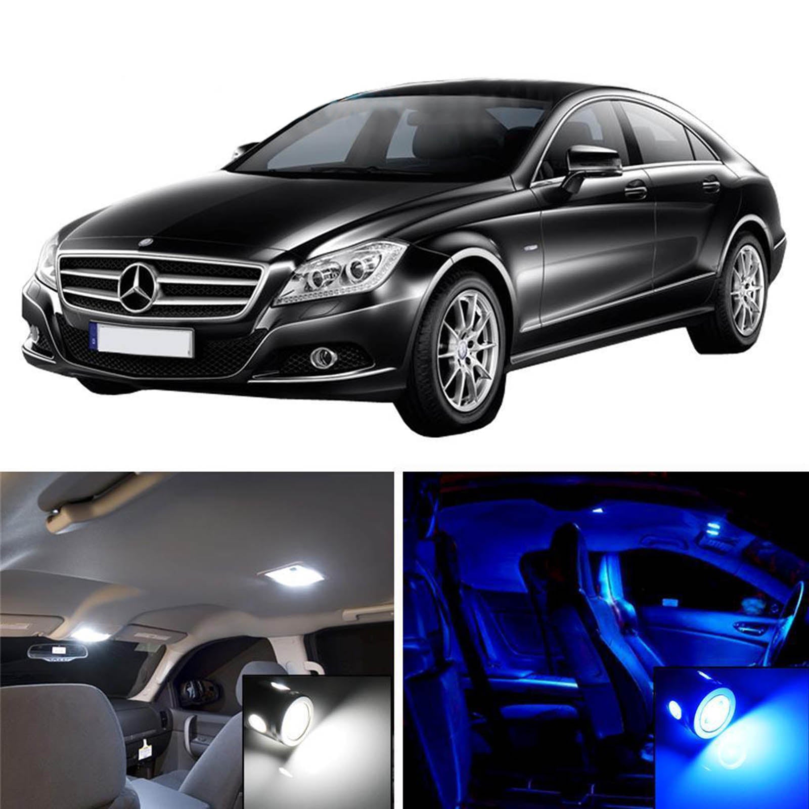 12 Up Mercedes Cls Class 7x Light Smd Full Led Interior Lights Packa Xotic Tech