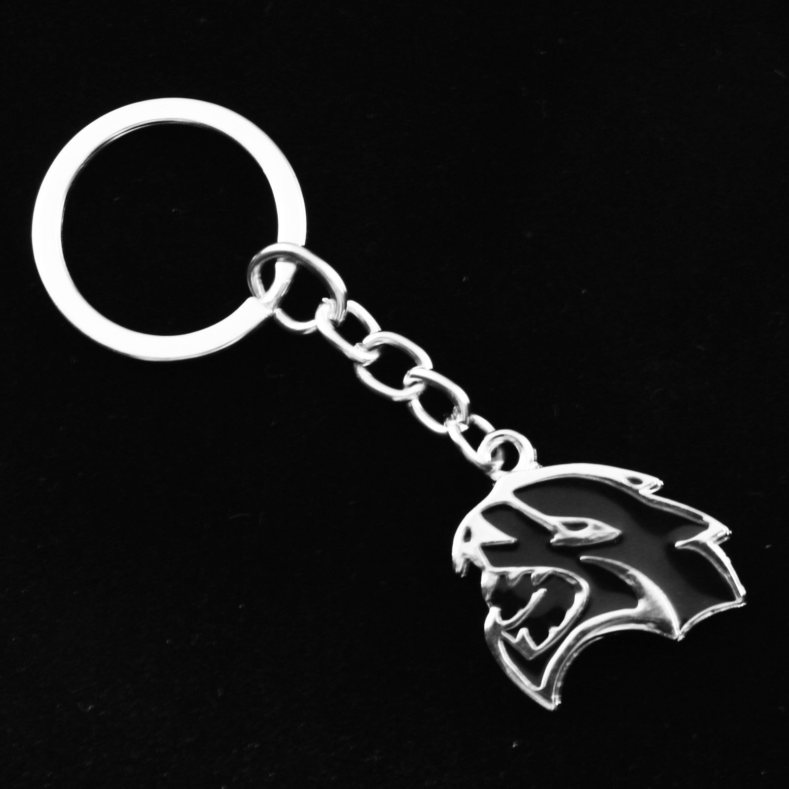 Xotic Tech 3D Hellcat Hell Cat Keychain Key Chain Fob Ring for Dodge C