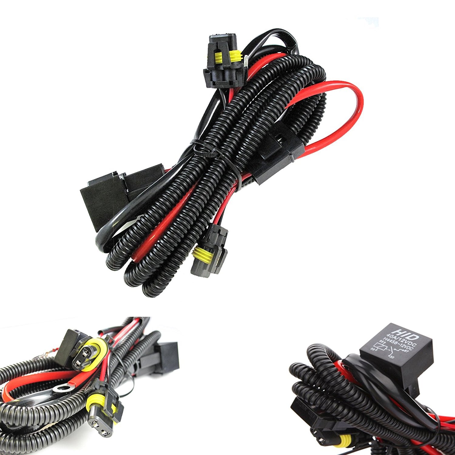 9005 9006 Relay Wiring Harness For HID Conversion Kit, Add-On Fog Ligh