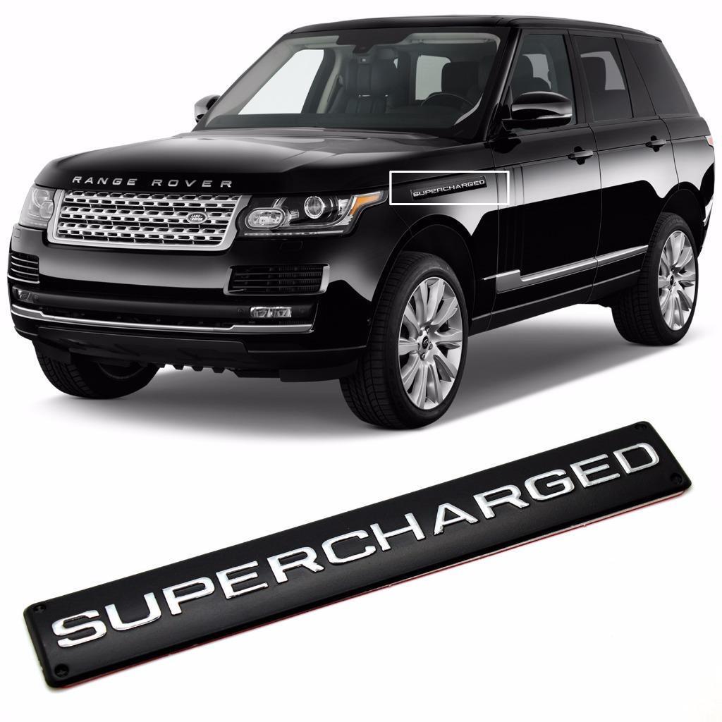 For Land Range Rover 3D ABS Black SUPERCHARGED Trunk