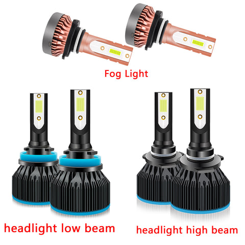 for Toyota Tundra 2007-2013 LED Headlight High Low Beam Fog Light Bulb