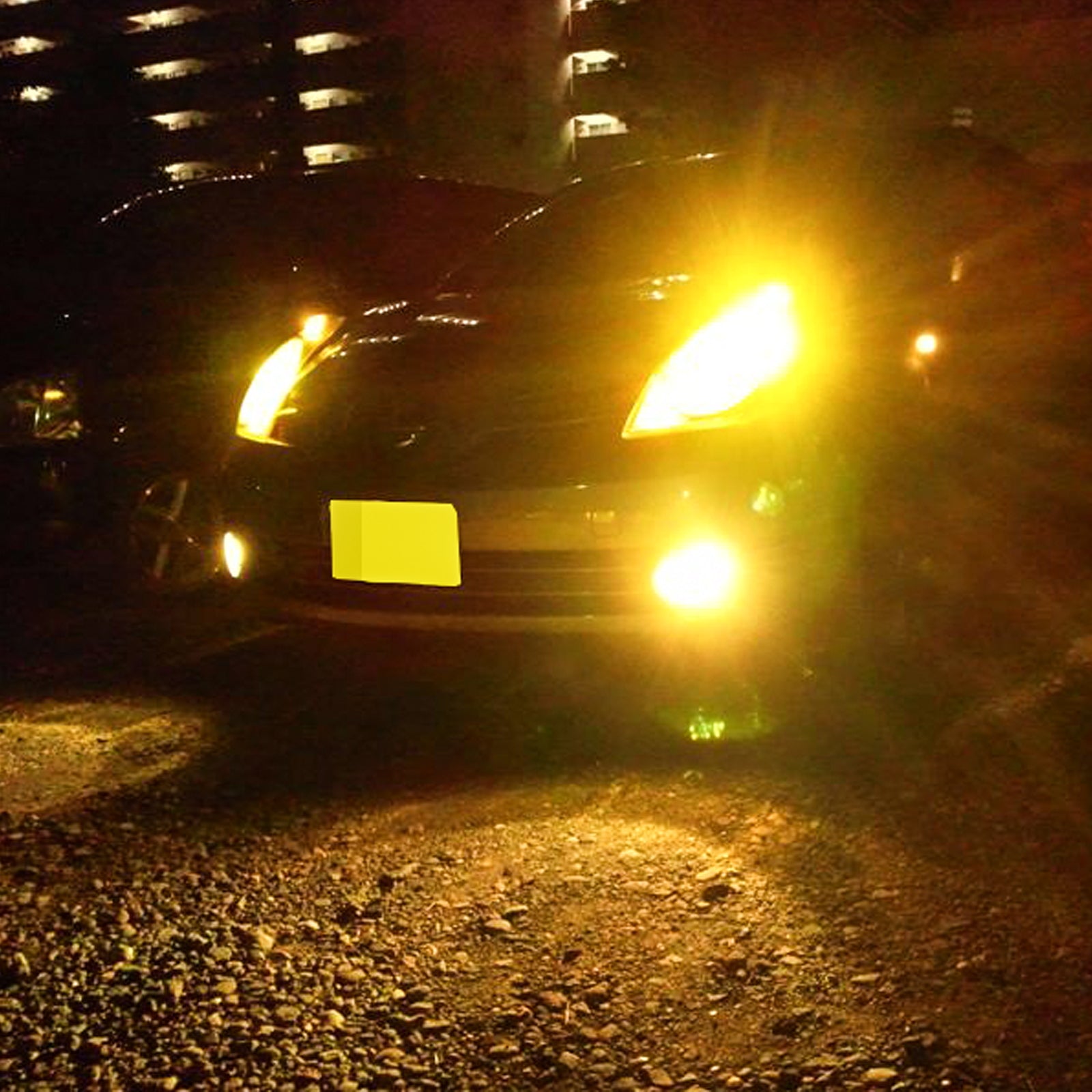 amber colored headlights