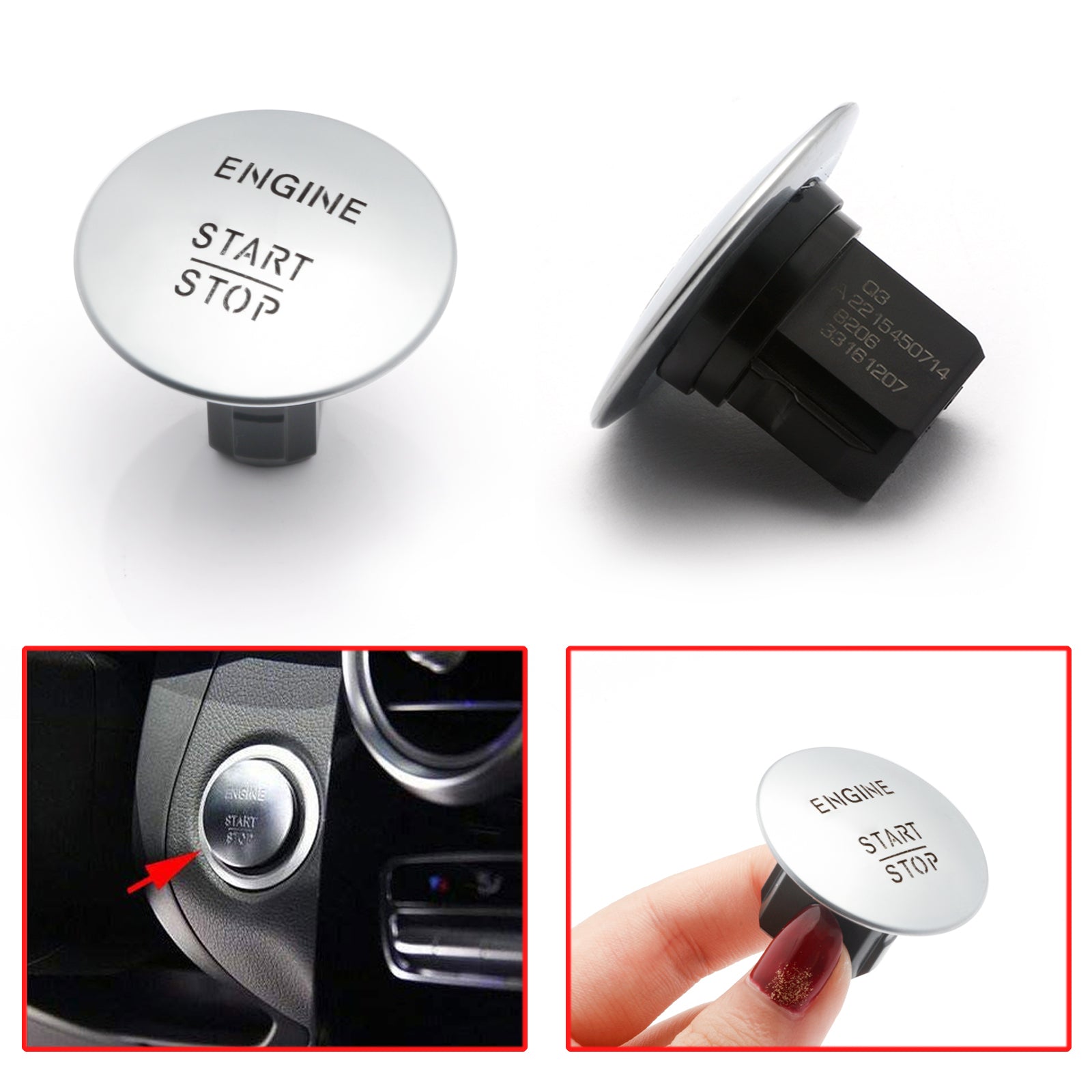 Genuine Mercedes-Benz Keyless Go Ignition Button