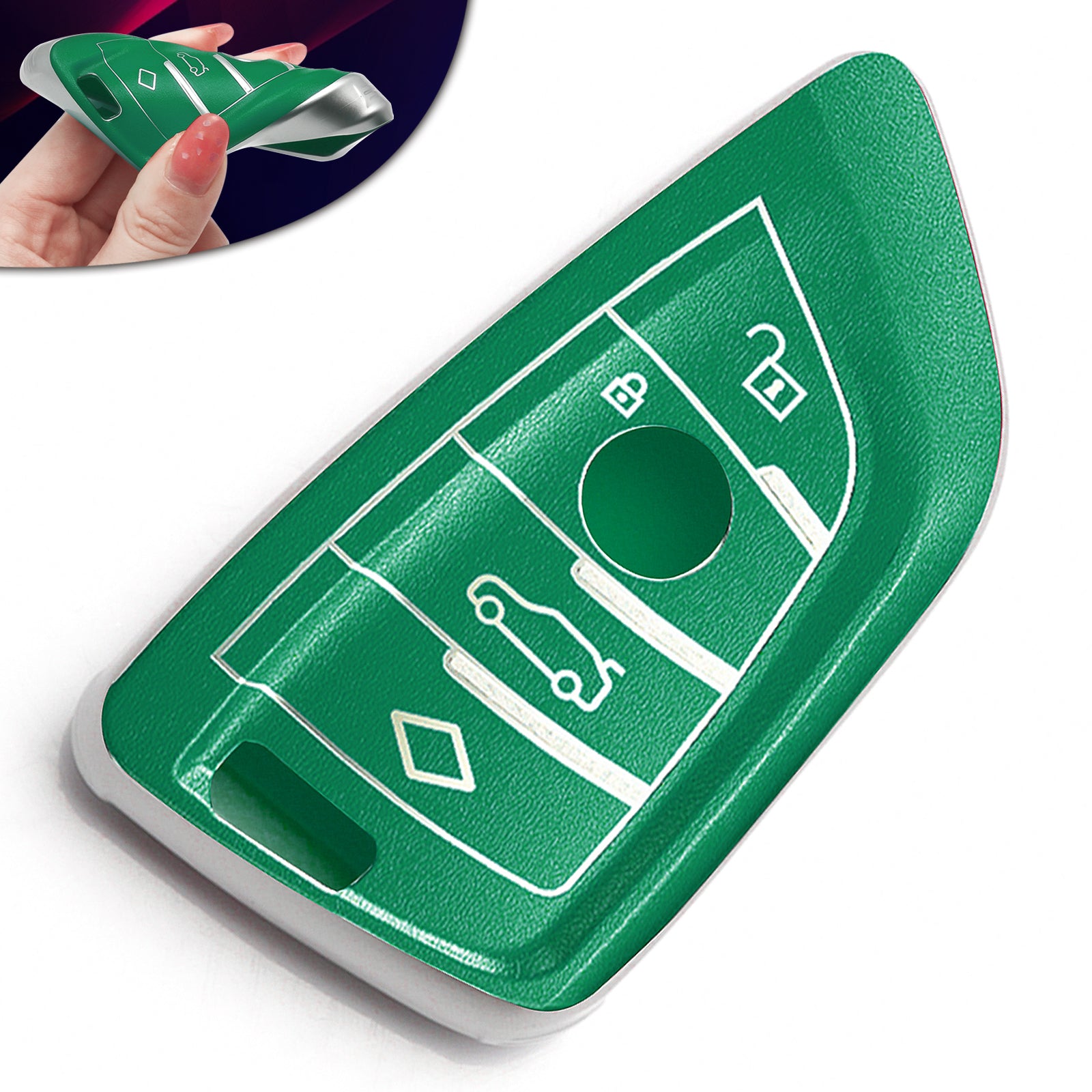 For BMW Key Fob Cover,Soft TPU Full Protection Key Fob Case for