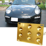 Bumper Tow Hook License Plate Mount Bracket for Porsche 911 Carerra 1994-2011 Black/ Gold/ Red