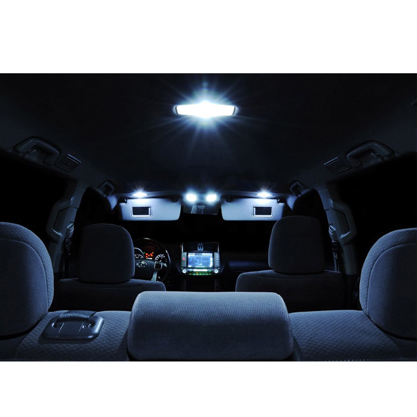 2003 2012 6 Light Led Full Interior White Blue Lights