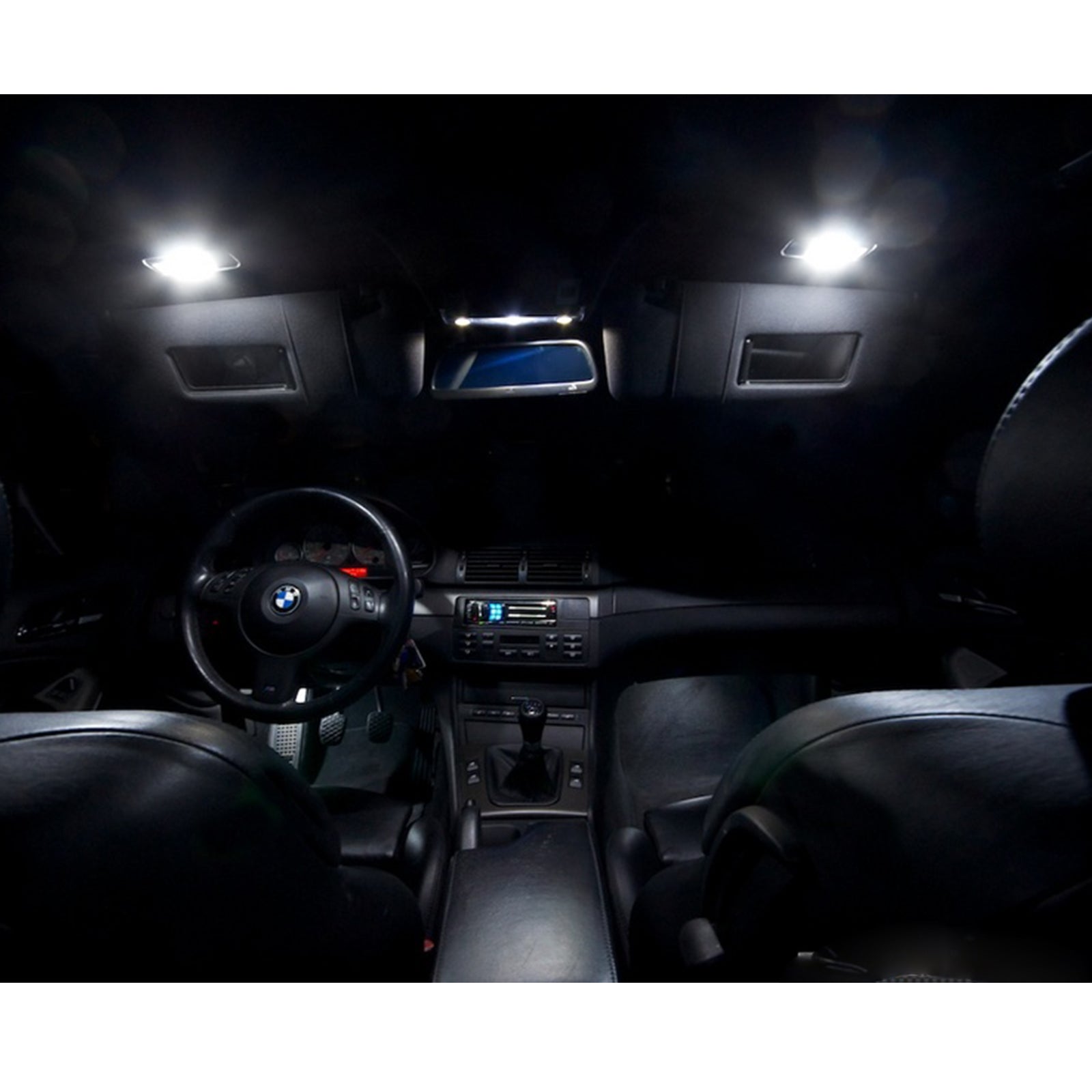 2001 2005 4 X Light Led Interior White Blue Lights