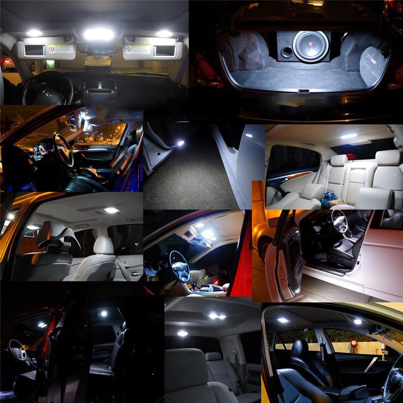 2011 2014 17x Light Smd Full Led Interior Lights Package