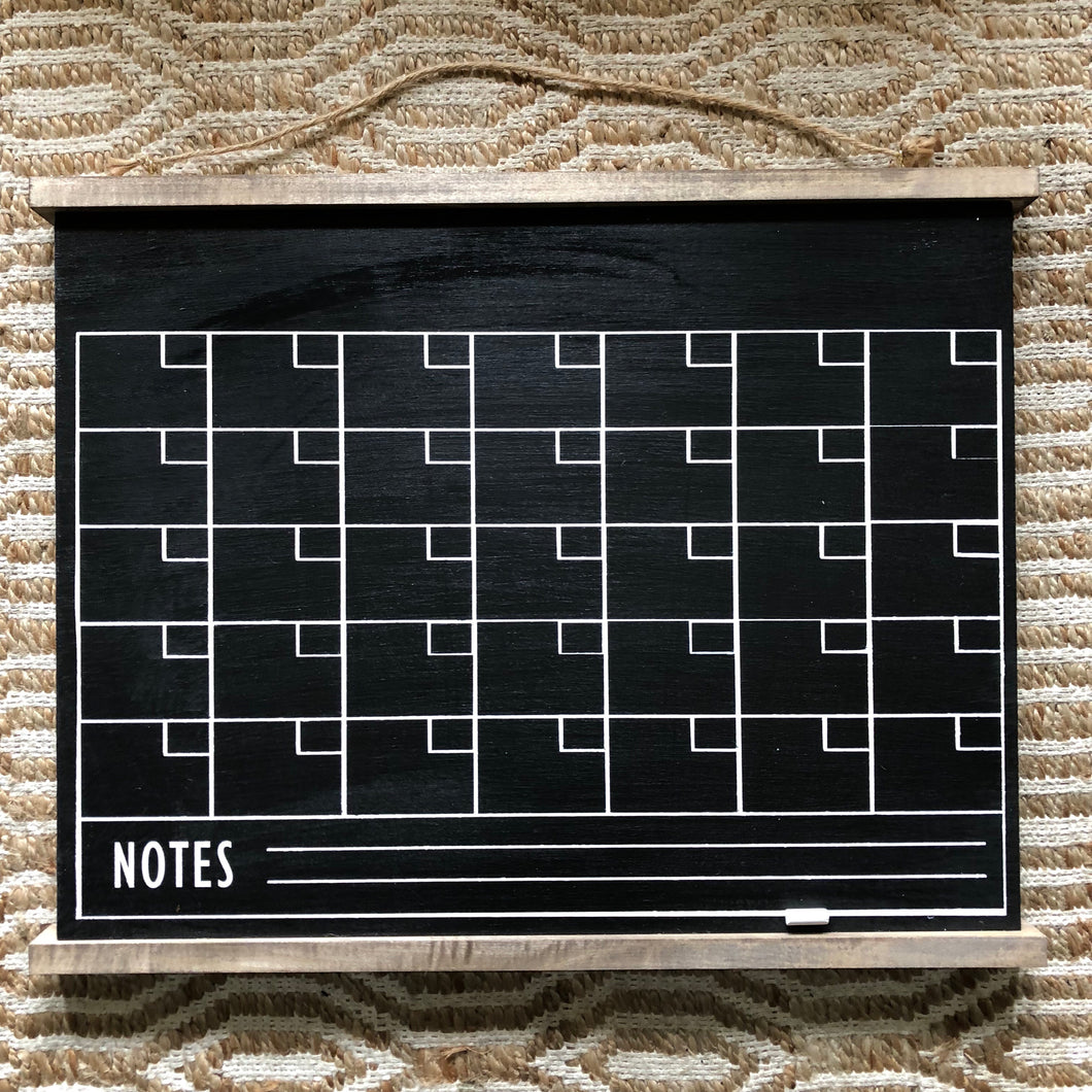 Chalkboard Calendar Verdant Market SC