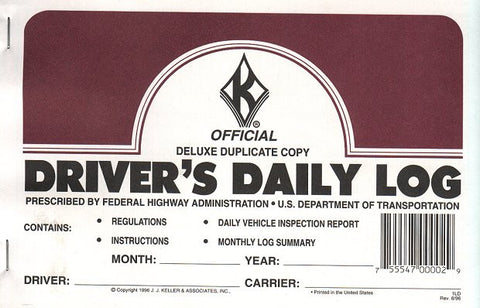 Item Log Books Driver S Daily Log Set Of 4 Sylvette Corporation Farm Home Offices