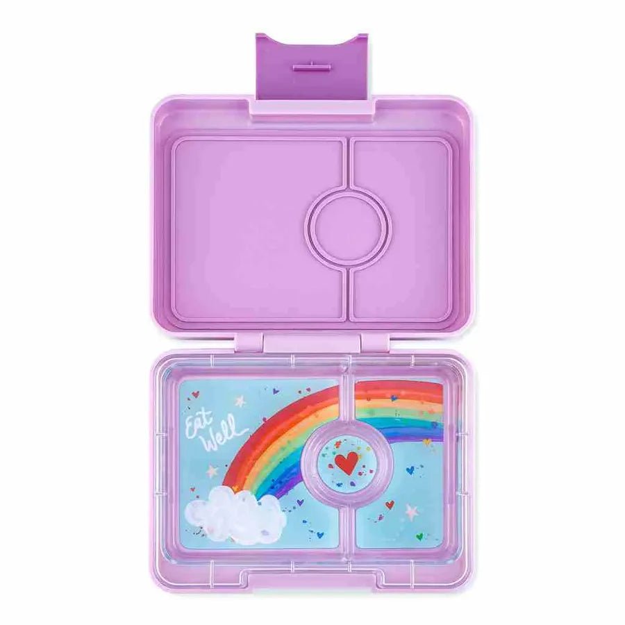 Yumbox Panino 4 Compartment Lunchbox in Power Pink Rainbow