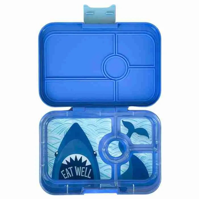 Yumbox Tapas 4 Compartment - True Blue Shark