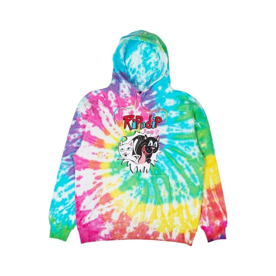 smelly belly tv tie dye hoodie