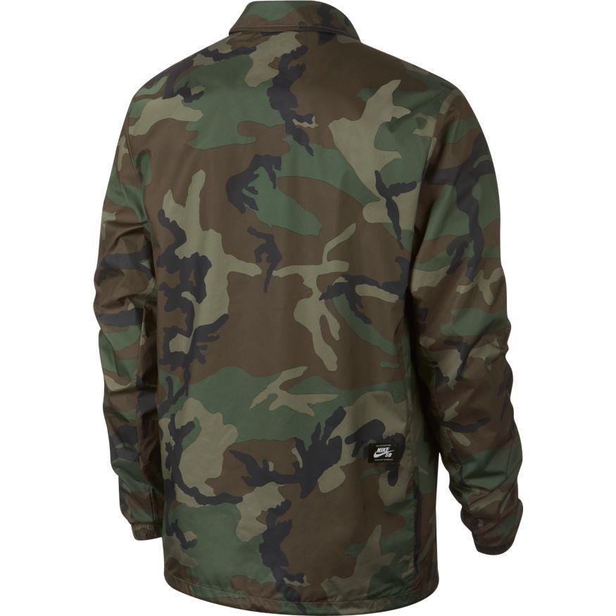 nike camo coach jacket