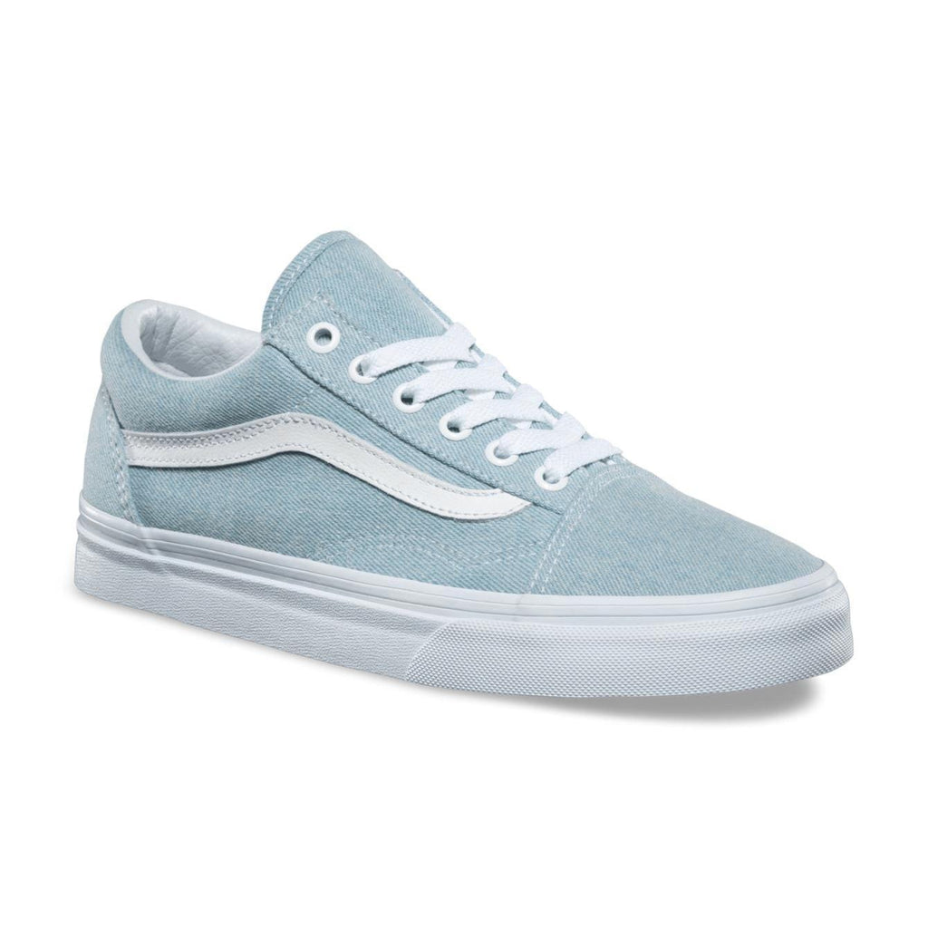 vans old skool denim baby blue