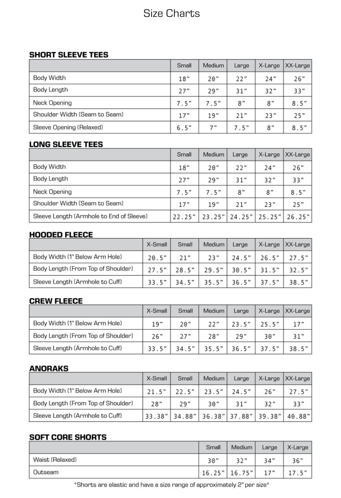 Nike Youth Size Chart Conversion