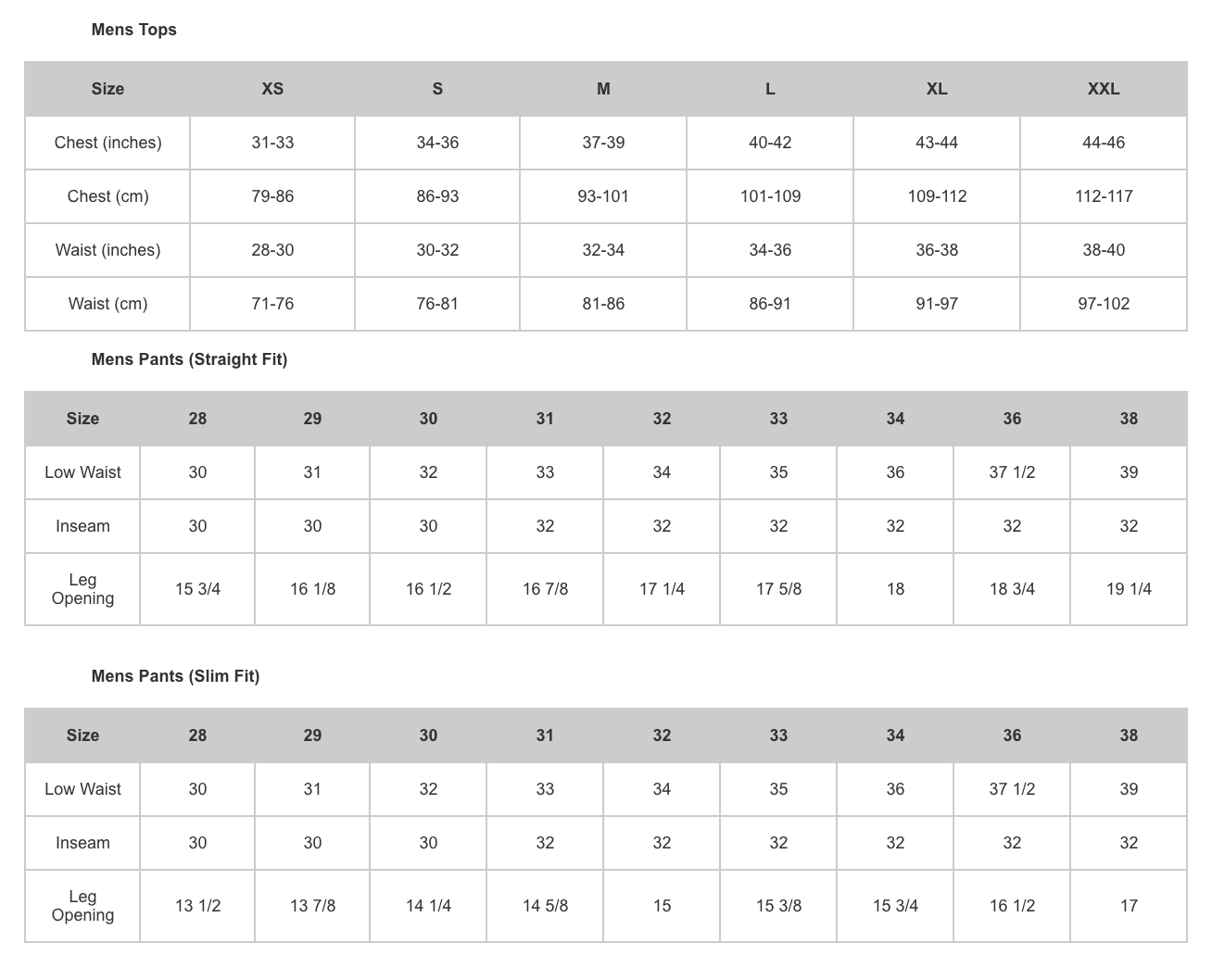 Nike Footwear Size Chart | Australian| Mens Kids Womens | US EU CM UK ...