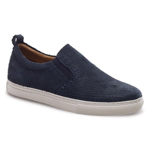 navy slip on trainers womens