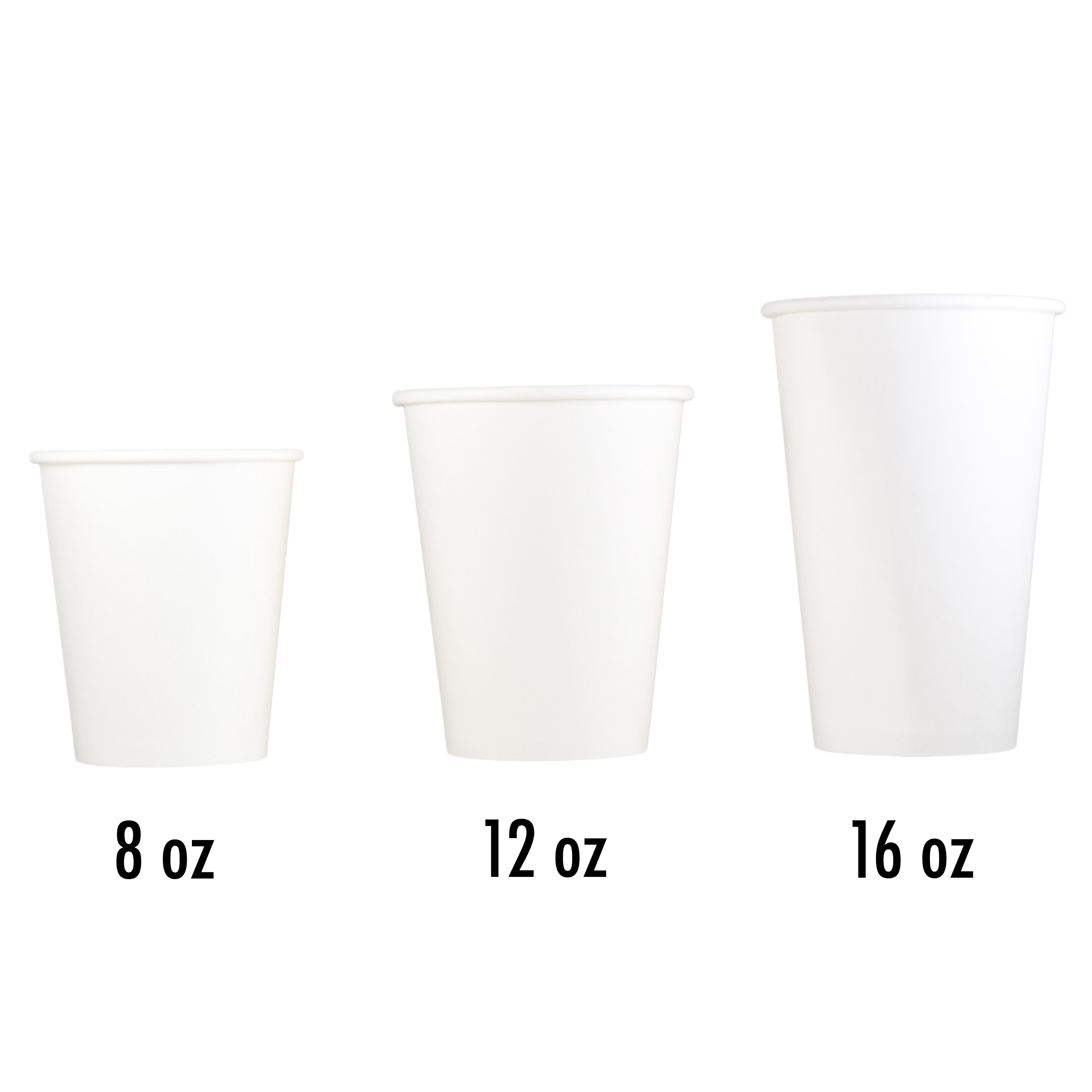 Helogreen 12 Oz White Eco Friendly Paper Hot Cup 5728