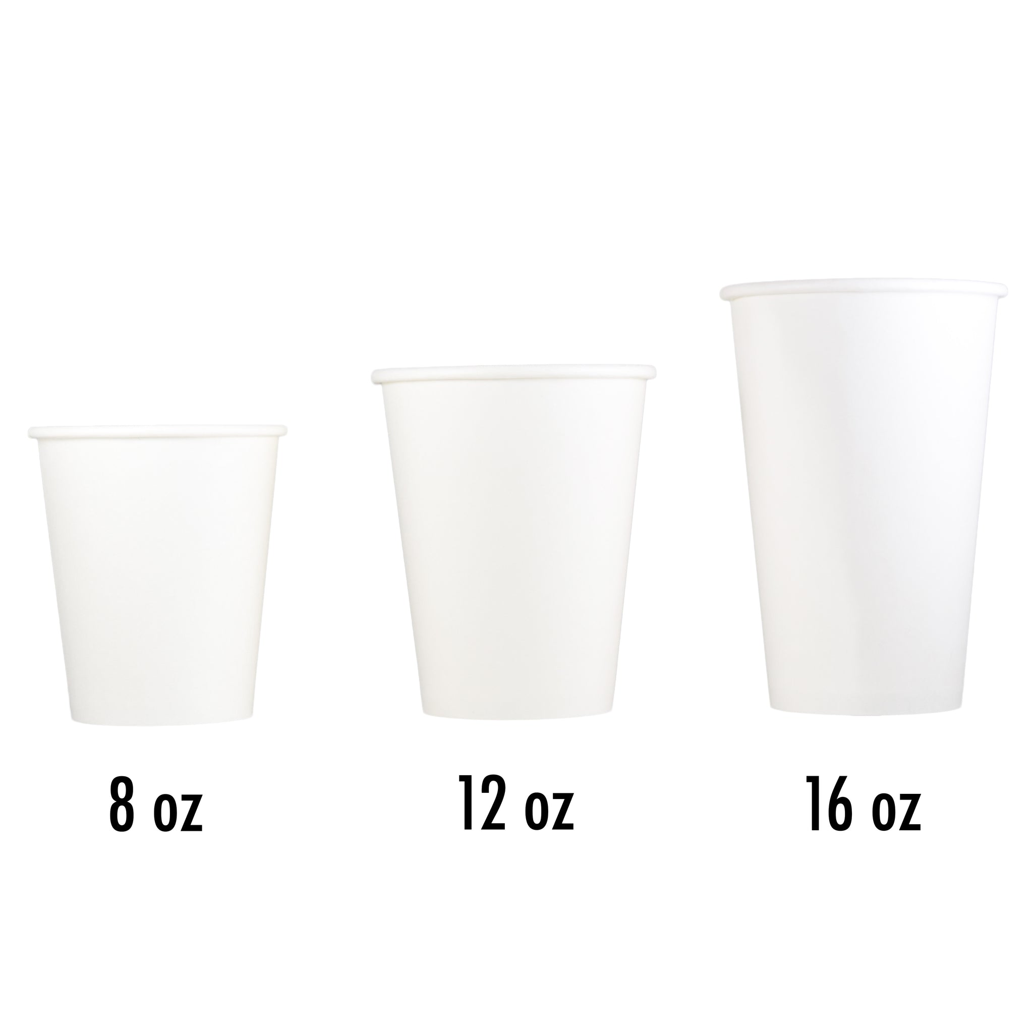 Helogreen 16 Oz Paper Hot Cups White 5567