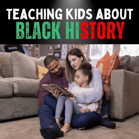 A mixed race couple reading to their daughter