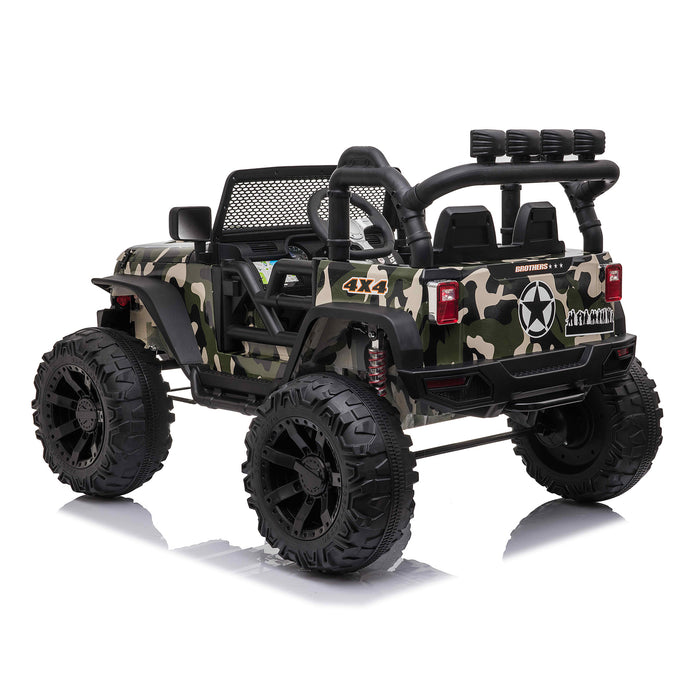 Kids 24V Jeep Wrangler Style Off Road Electric Ride On Car — RiiRoo