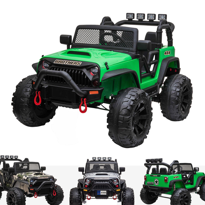 Kids 24V Jeep Wrangler Style Off Road Electric Ride On Car — RiiRoo