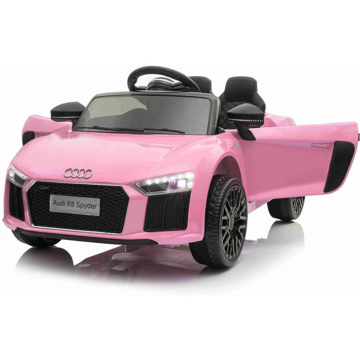 pink audi r8 ride on car