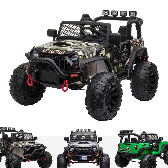 Kids 24V Jeep Wrangler Style Off Road Electric Ride On Car — RiiRoo