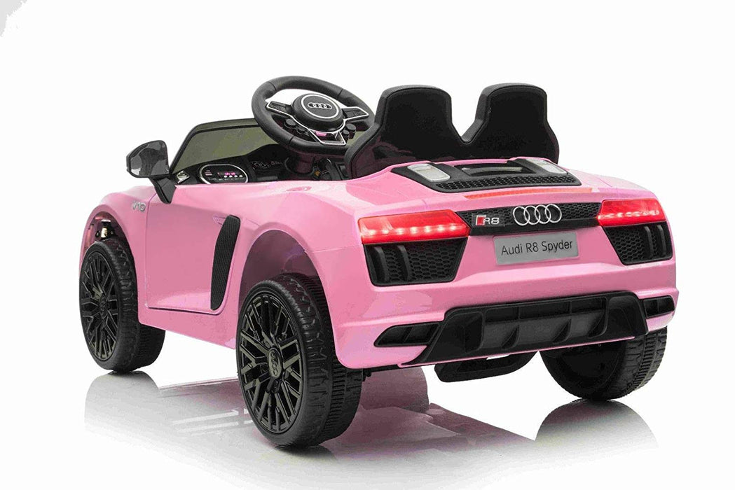 pink audi push car